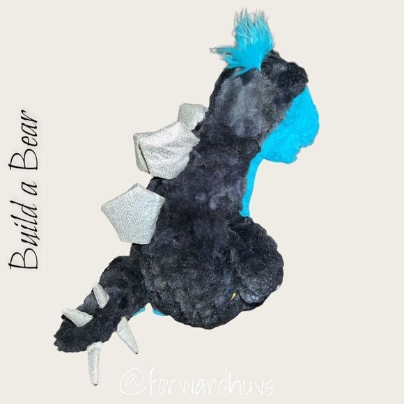 Build-A-Bear Blue Dinosaur Plush - 15" Tall - Picture 4 of 8